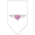 Unconditional Love Aviator Rhinestone Bandana White Small UN813515